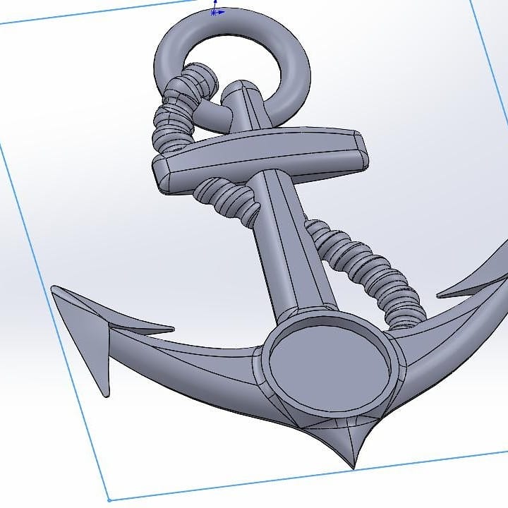 3D CAD-модель декоративного якоря