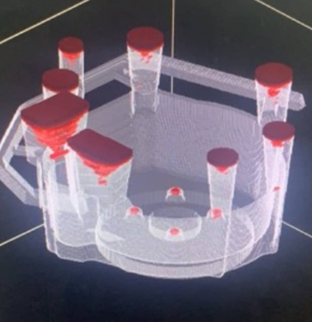 3D-сканирование готовой оснастки с контрольными точками